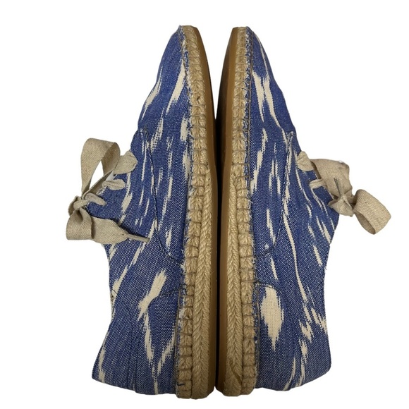 Johnston & Murphy Denim Ikat Espadrille Flats 10M - Picture 4 of 8